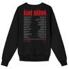 Kane Brown Drunk or Dreaming Tour Adult Black Crew Neck Sweatshirt - image 2 of 4