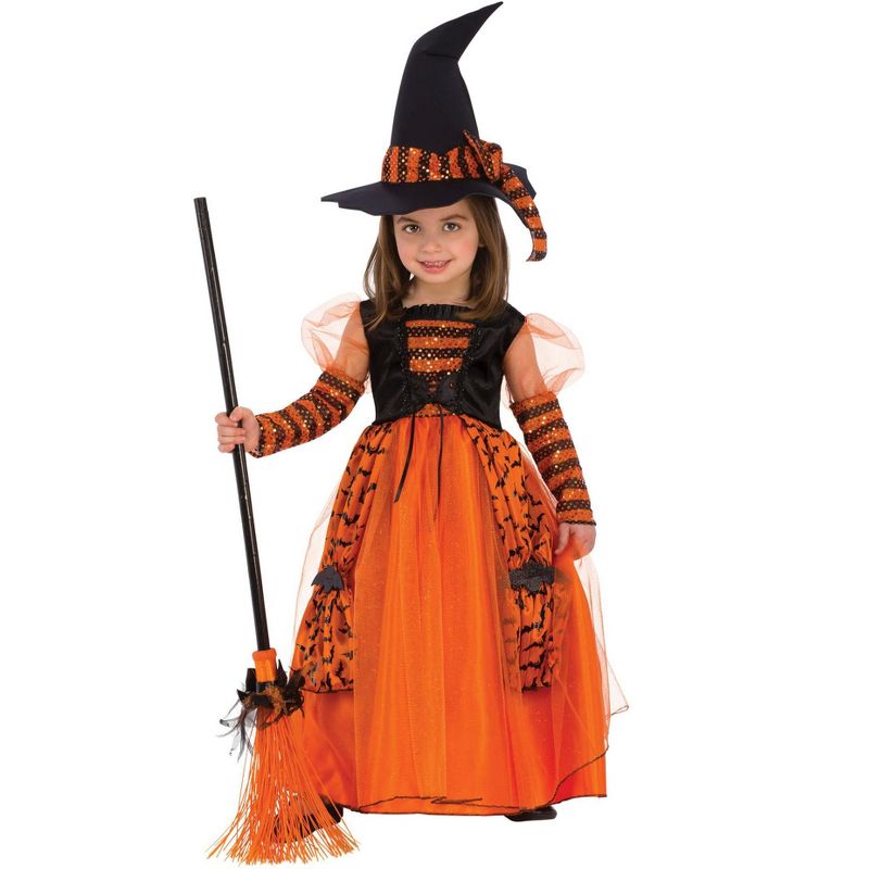 Rubie's Girls' Sparkle Witch Halloween Costume, 1 of 3