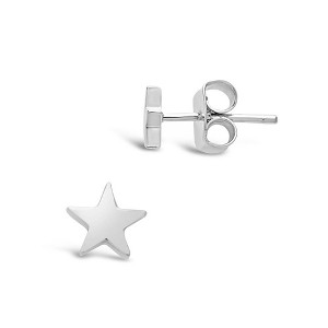 SHINE by Sterling Forever Sterling Silver Star Studs - 1 of 2