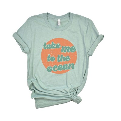 Simply Sage Market Women's Take Me to The Ocean Circle Short Sleeve Graphic Tee