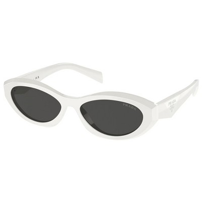 Prada PR 26ZS 17K08Z Womens Oval Sunglasses Talc 55mm
