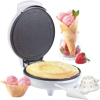 Mini Apple Waffle Maker - Make Breakfast Special for Kids or Adults w  Individual 4 Inch Waffler Iron, Electric Non Stick Breakfast Kitchen  Appliance