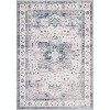 Vintage Floral Area Rug - Soft, Machine Washable, Anti-Slip, Durable for High-Traffic Living Rooms - 4 of 4