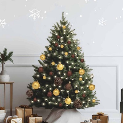 vidaXL Christmas Ball Set Set of 61 Shiny gold, matte gold, bronze