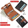 BEAFUP Printed Small Wallet for Women,with 10 Card Slots and 1 Zipper Pocket RFID Blocking Slim Bifold Leather Womens Wallet - 4 of 4