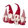 Cesicia 4Pcs Fabric Red Gnomes Families Decor for Christmas, Winter Holiday - 2 of 4