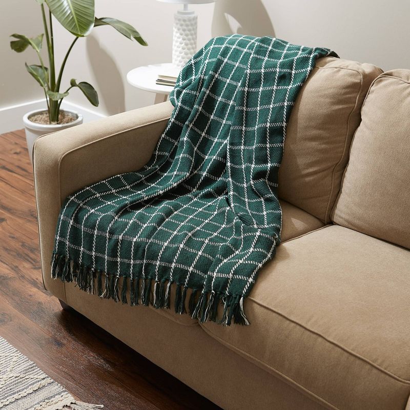 50"x60" Checked Plaid Throw Blanket - Design Imports, 5 of 7