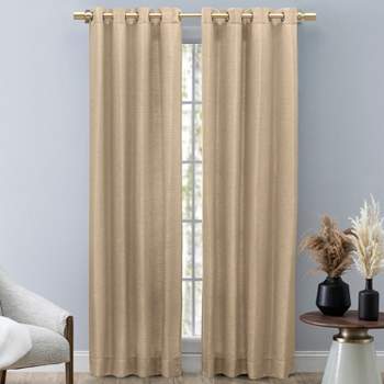 Grasscloth Lined Grommet Panel w/Wand