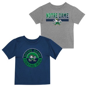 NCAA Notre Dame Fighting Irish Toddler Boys' 2pk T-Shirt - 1 of 3
