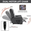 CAVINAS 350LBS Power Lift Electric Recliner with Dual Motor, Heated Massage & Infinite Positioning, Adjustable Lift Chair for Elderly - 3 of 4