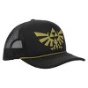 The Legend of Zelda Gold Evergreen Logo Black Trucker Hat - 4 of 4