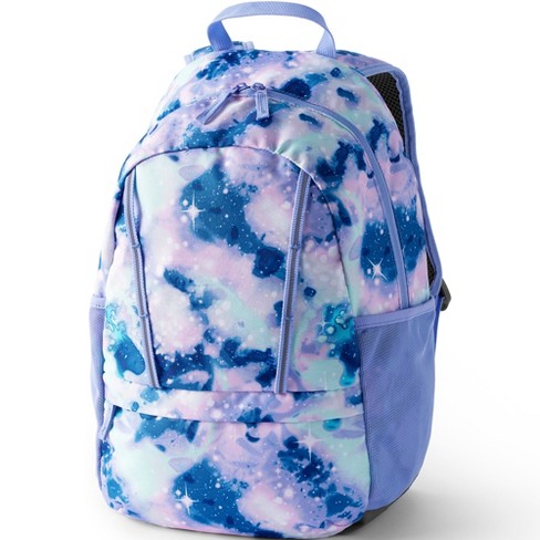 Lands End Kids ClassMate Small Backpack Warm Lavender Galaxy