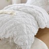 PAGED Comforter Set Textured Floral Bedding Comforter Sets All-Season Comfort Bedding Set with Bow Tie Accents - 3 of 4