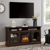 TV Stand For TV Up To 65", Media Entertainment Center Console Table With 18" Electric Fireplace Heater, Open Storage Shelves And Cabinets For Home - 2 of 4