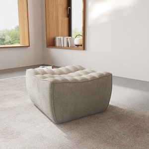 Modular Sofa,Lazy Floor Sofa, Linen Fabric Ottoman Module, Fireside Chair, Corner Relax Sofa Couch for Living Room, Apartment - 1 of 4