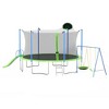 Jump Into Fun 14FT Trampoline With Backboard,Swing,Plastic Slide,Double Color Cover And 360 degree safety net Built to Last for Kids and Adults - 4 of 4