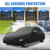 Unique Bargains Outdoor Full Car Cover for Volkswagen New Beetle 1998-2019 Black 1 Pc - 2 of 4