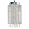 CWI Lighting Claire 2 Light Drum Shade Mini Pendant With Chrome Finish - 3 of 4