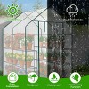 SEVOBAL Greenhouse Outdoor Durable PE Plant Green House for Frost Protection Shelf Clips Roll-up Zipper Door Walk-in for Planter, White, 99"*37"*14.5" - 4 of 4