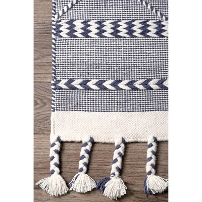 Nuloom Braided Trellis Jasmine Tassel Indoor Area Rug - Thumbnail 4