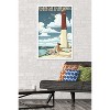 Trends International Lantern Press - New Jersey Shore, Barnegat Lighthouse Framed Wall Poster Prints - 2 of 4