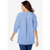 Woman Within Plus Size Embroidered Pintuck Tunic - 3 of 4