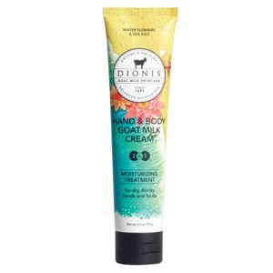 Dionis Goat Milk Hand & Body Cream Water Flowers & Sea Salt, 3.3 oz. - 1 of 4
