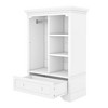NicBex Kids Open Wardrobe Closet with Safety Rounded Corners, Hanging Rod & Drawers, Bedroom Dresser Storage, Storage Cabinet, Dresser for Closet - 4 of 4