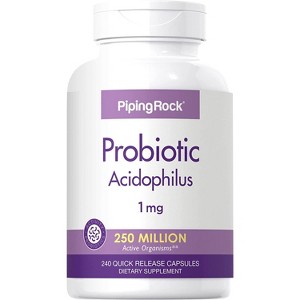 Piping Rock Probiotic Acidophilus 250 Million Organisms | 240 Capsules - 1 of 1