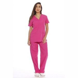Just Love Women's Nursing Scrub Set - Six Pockets, V-Neck, Cargo Pant for Comfortable Workwear - 1 of 3