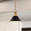 Nuvo Lighting Outpost 1 - Light Pendant in  Matte Black/Burnished Brass - 2 of 4