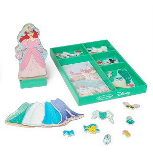 Melissa & Doug Disney Wooden Magnetic Dress Up Ariel - 1 of 4