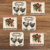 Courtside Market Strawberries  4x4 6-Piece Coaster Set - 2 of 2