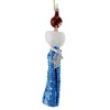 De Carlini Italian Ornaments 7.0 Inch Zsa Zsa In Aqua Sequin Ballgown Christmas Tree Ornament , Elegance Formal Holiday (1PC) - 3 of 3