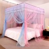 YEERSWAG Elegant Princess Twin Size Bed Canopy Bed Curtain Nets Holiday Present For Girls - 2 of 4