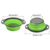 Unique Bargains Kitchen Collapsible Colander Silicone Round Foldable Strainer with Handle - image 4 of 4