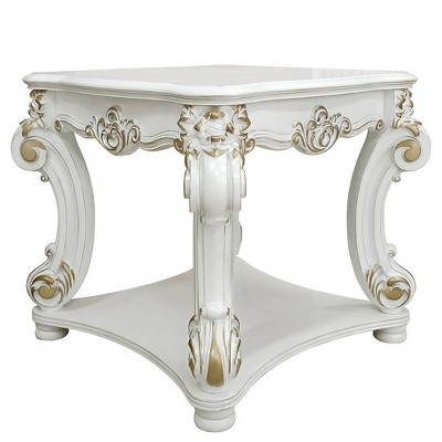 Vendome 31" Accent Tables Antique Pearl - Acme Furniture