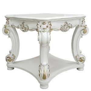 Vendome 31" Accent Tables Antique Pearl - Acme Furniture - 1 of 4