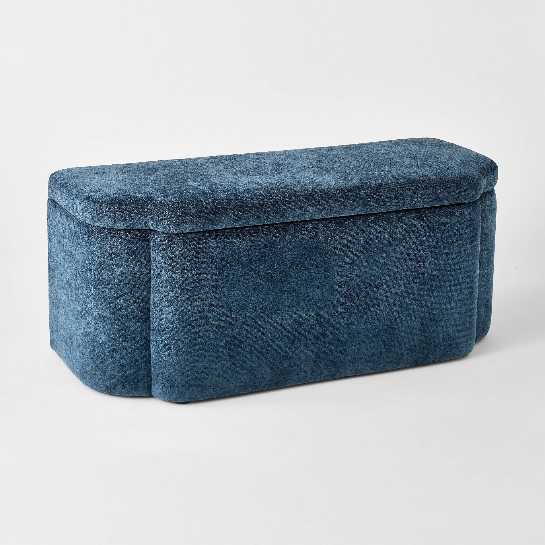 Vintage Inspired Ornate Storage Bench with Detailed Cutout Textured Velvet - Threshold™ designed with Studio McGee