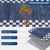 Washable Area Rug for Living Room, Modern Floor Rug with Non Slip Backing, Low Pile Stain Resistant Floor Carpet for Dorm Office Decor - 4 of 4