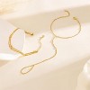 Gold Bracelets for Women, 14K Dainty Gold Plated Stackable Bracelets for Women Trendy Waterproof CZ Tennis Bracelet Set - 4 of 4