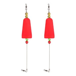 Unique Bargains Plastic Weighted Popping Corks Conical Fishing Floats Rigs 2 Pcs - 1 of 4