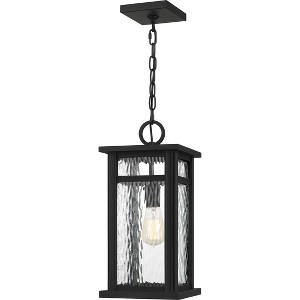 Moira 1-Light Earth Black Outdoor Hanging Lantern - 1 of 4