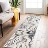 World Rug Gallery Contemporary Marble Washable Non Slip Area Rug - 2 of 4