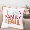 C&F Home 10" x 10" Faith Family and Fall Embroidered Small/Petite Accent Pillow - 4 of 4
