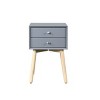 Accent Cabinet Mid-Century Modern with 2 Drawers for Bedroom Storage 15.75" Wide - 3irtyhousy - 3 of 4