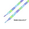 INSPIRE CHIC Leopard Multicolor Tie Dye Gradient Flat Shoelaces Sports Sneakers 2 Pairs - 3 of 4