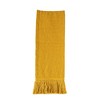 Hand Woven Fringed Throw Blanket Mustard Cotton by Foreside Home & Garden - 4 of 4