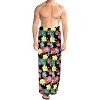 LA LEELA Men's Swimwear Cover Up Swim Wrap Beachwear Sarongs Beach Lava Lava Hawaiian Pareo Summer Long Sulu For Men One Size Black, Floral - 2 of 4