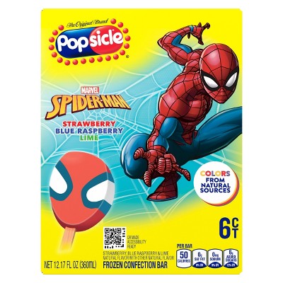 Popsicle Spider-Man Face - 12.17 fl oz/6ct